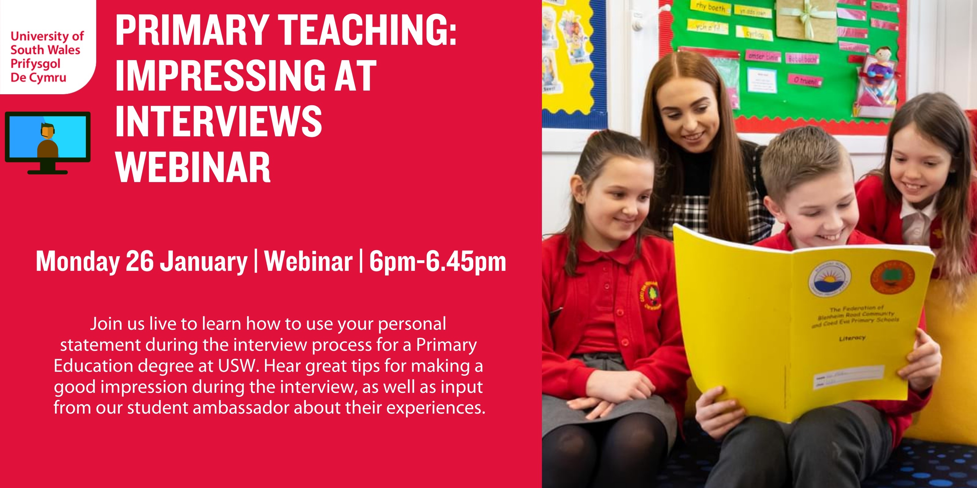 USW - Impressing at interviews webinar poster