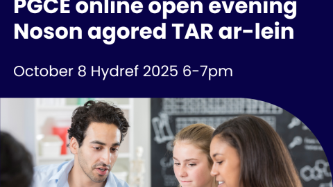 Flexible and supportive routes into teaching: OU in Wales PGCE online open evening